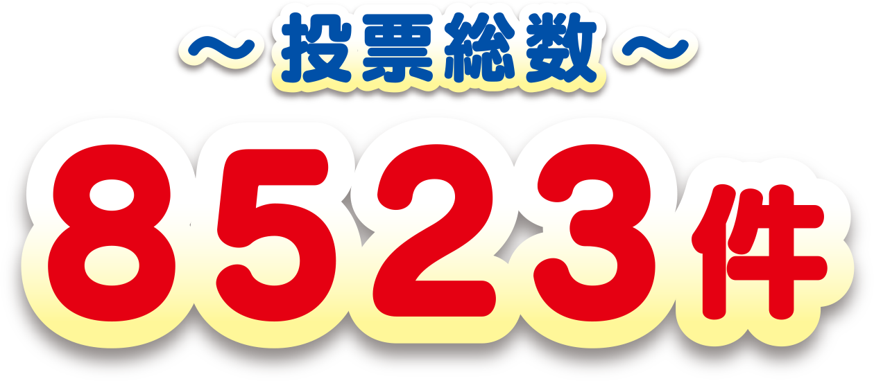 〜投票総数〜8523件